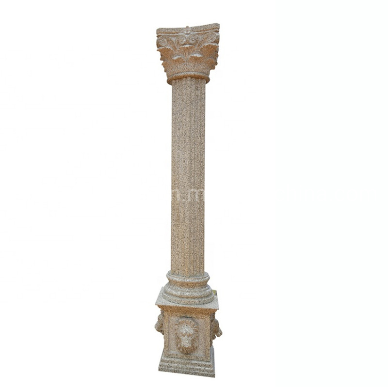 Outdoor Carving Marble and Granite Stone Column and Pillar