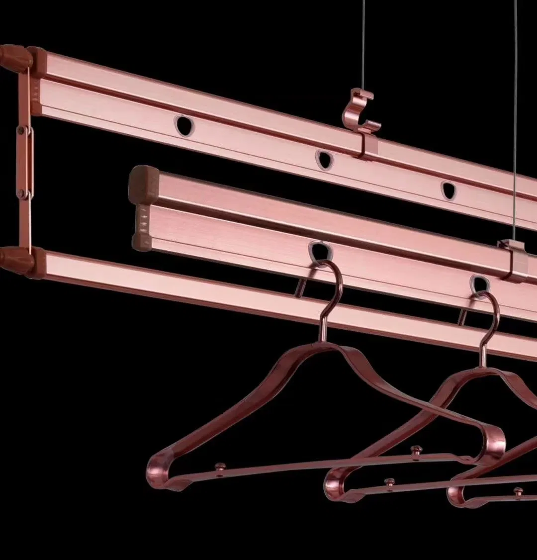 Customized Manual Type Adjustable Cloth Hanger Made of Aluminum Alloy