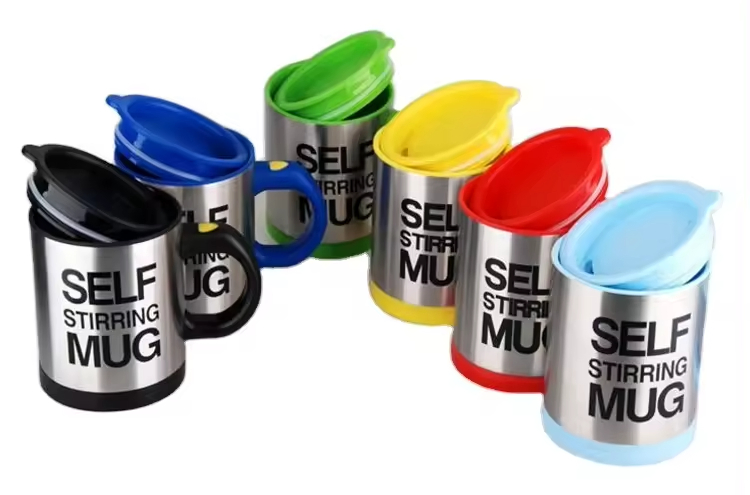 Stainless Steel Self Stirring Mug Auto Mixing Coffee Cup Automatic Magnetic Self Stirring Mixing Coffee Cup