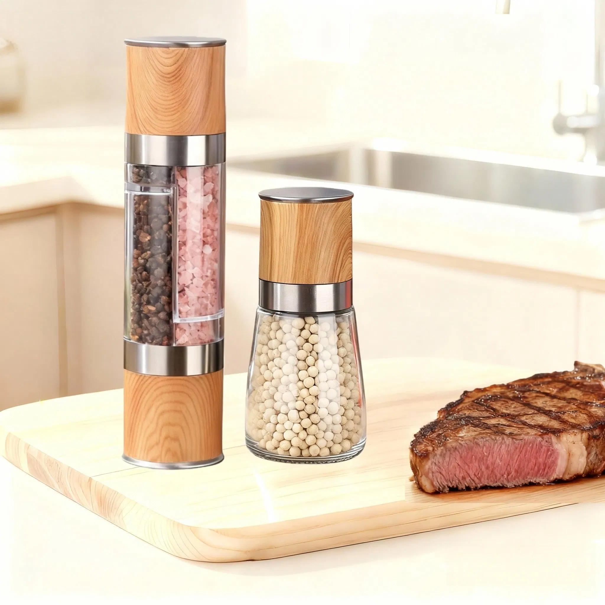 Мельница для специй 2 в 1: соль и перец