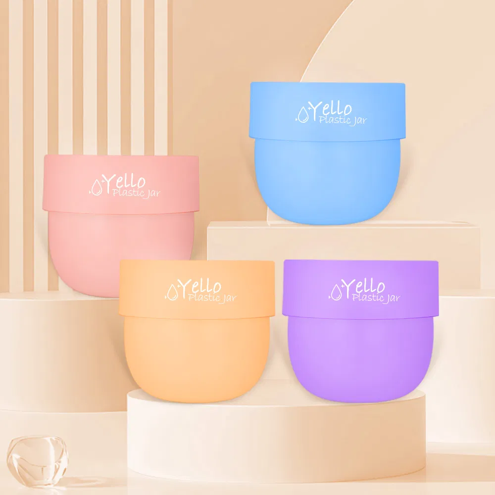 Good-Selling 250ml 300ml Wide-Mouth Plastic Jars for Cosmetic Packaging Body Butter Container Cream Jars