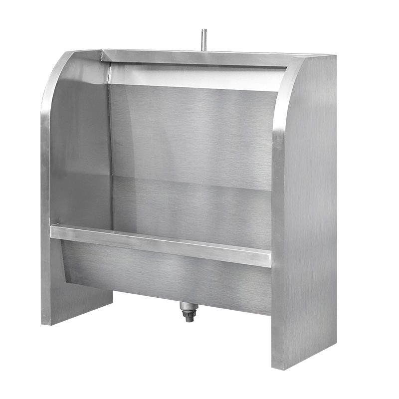 Custom Made Stainless Steel Slab Urinals Heavy Duty Stainless Steel Floor-Standing Urinal Trough for Schools and Sports Stadiums