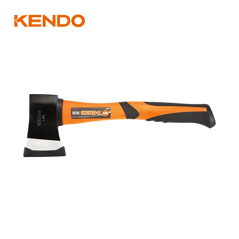 Kendo Professional Multi Function Hand Tool Carbon Steel Outdoor Camping Axe Survival Hatchet with Fiberglass Handle