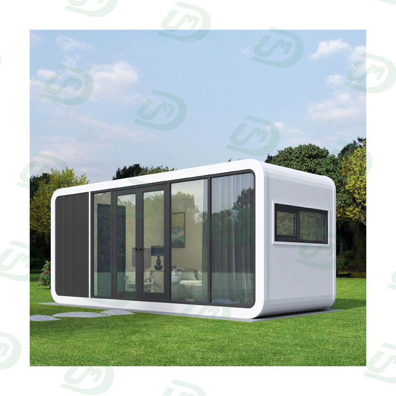 20FT Custom Luxury Steel Tempered Glass Prefabricated Modular Prefab Homes Resort Farm Hotel