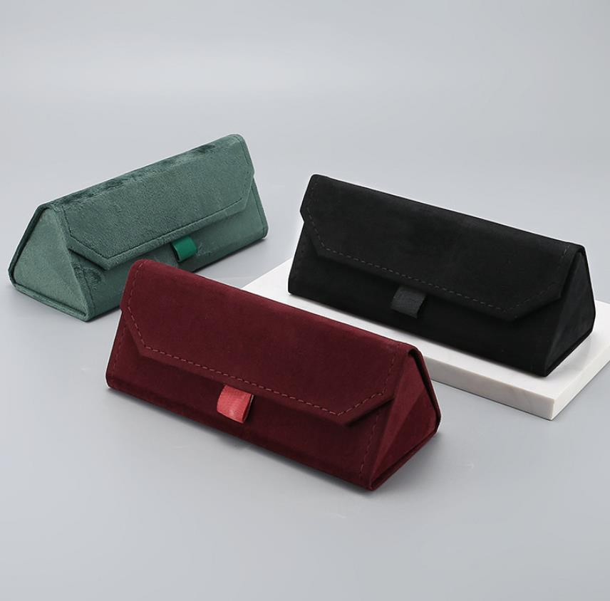 Custom Foldable Velvet Metal Glasses Case Spectacle Case