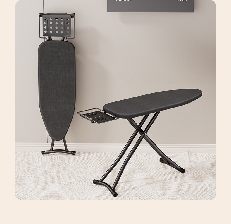 Portable Ironing Board 36X12\" Heat-Reflective Silicone Coated Foldable Felt Padded Clothing-Functional for Hotels