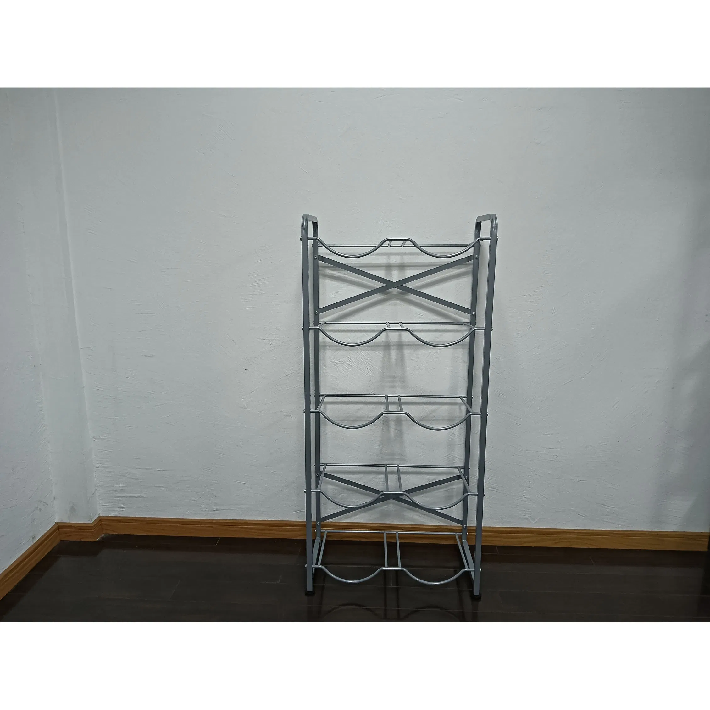 China Manufacturer Supplier Wholesales Iron Steel Metal Wire Desk Desktop Single 5 Gallon Water Bottle Rack with Faucet