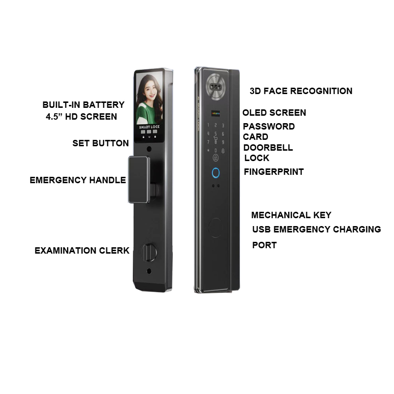 High-Definition Camera 3D Face Unlock Palm Vein Smart Lock