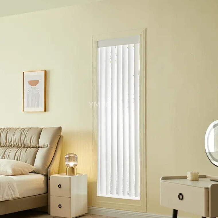 Factory Direct Sale Daylight PVC Slats Office Ball Chain Vertical Blinds