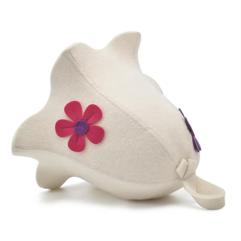 Customized Embroidery Australian Wool Felt Sauna Hat 2mm Thickness Wool Bath Hats