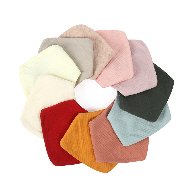 Hot Selling Baby Cotton Triangle Scarf Fall and Winter Dental Bibs