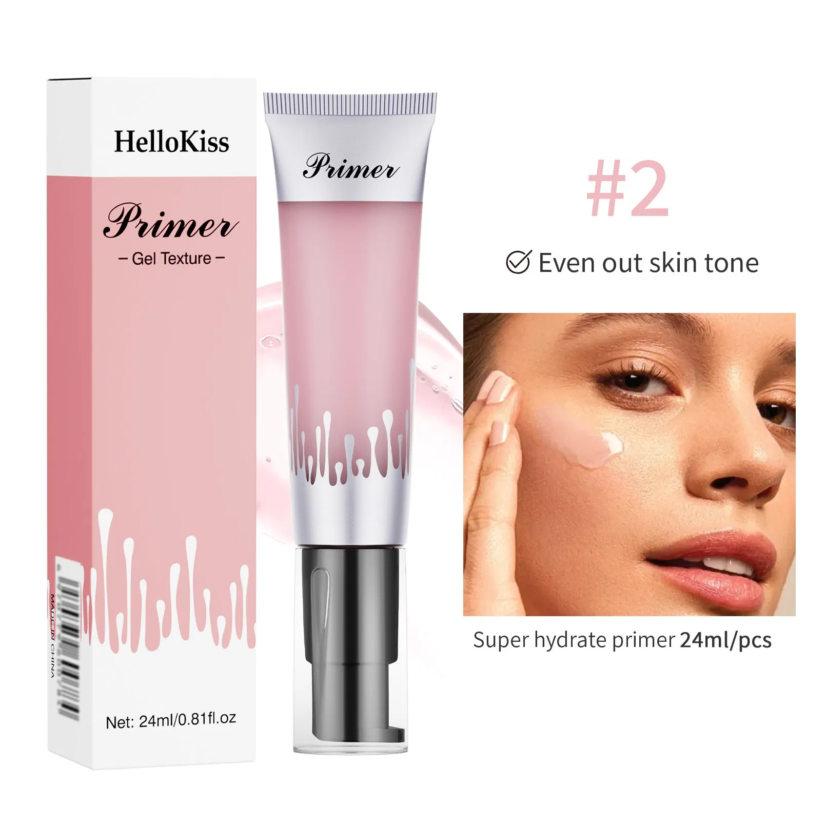 Private Label Smooth Face Foundation Primer Gel Waterproof Primer Makeup Full Coverage Mineral Makeup Primer OEM