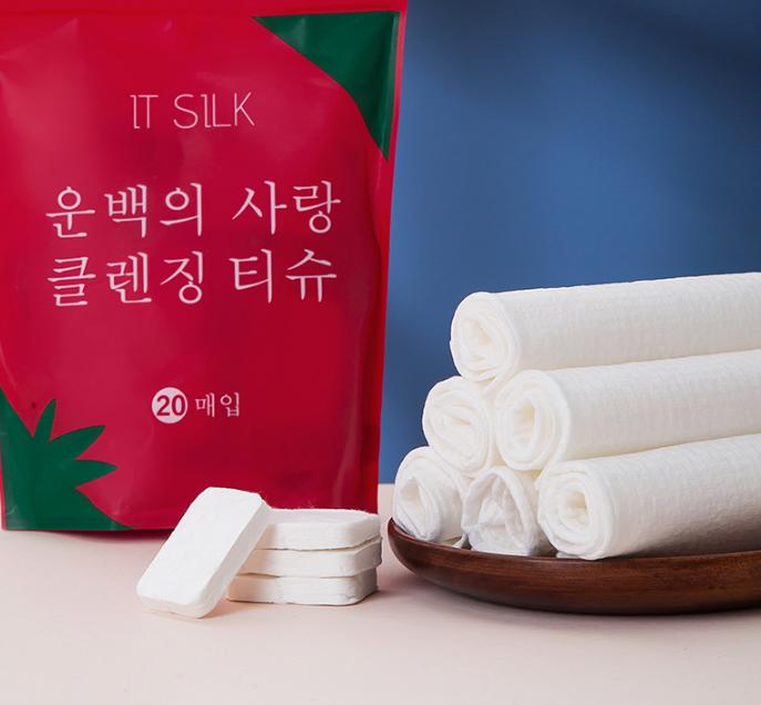 Custom Logo Cotton Disposable Coin Tissues Towels Portable Mini Cotton Towels Disposable Compressed Towel