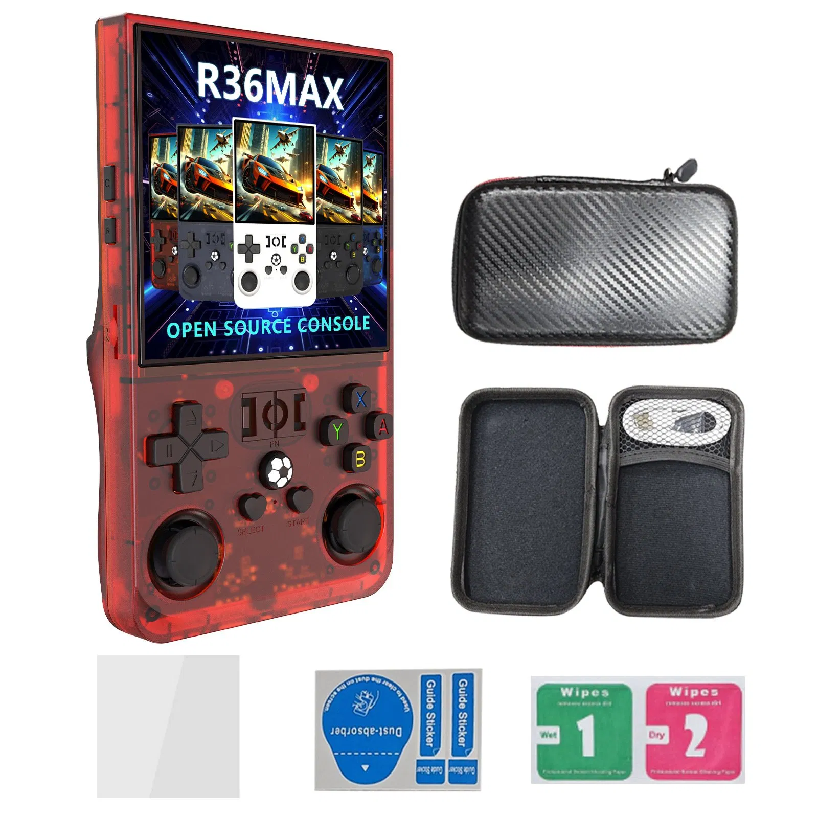 Портативная игровая консоль R36max с 15000 игр, 4 дюйма