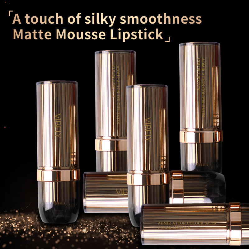 Wholesale OEM Organic Waterproof Lasting Mud Vegan Matte Lipstick Private Label Custom Logo Lip Stick