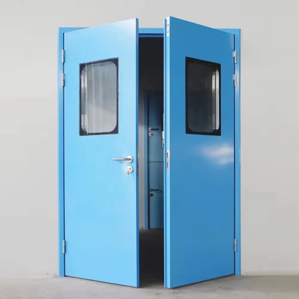 Heavy Duty Reinforced Hinges Durable Stable Steel Fire Door
