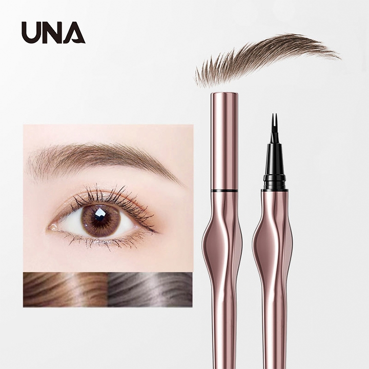 2 Tips Slim Eyebrow Makeup Tools Long Wear 2 Forks Micro Wild Eye Brow Pencil Custom Logo Liquid Gel Eyebrow Gel Waterproof