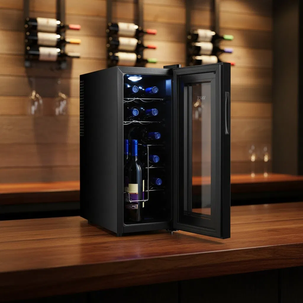 Compact 33L Electric Mini Bar Fridge for Wine Storage