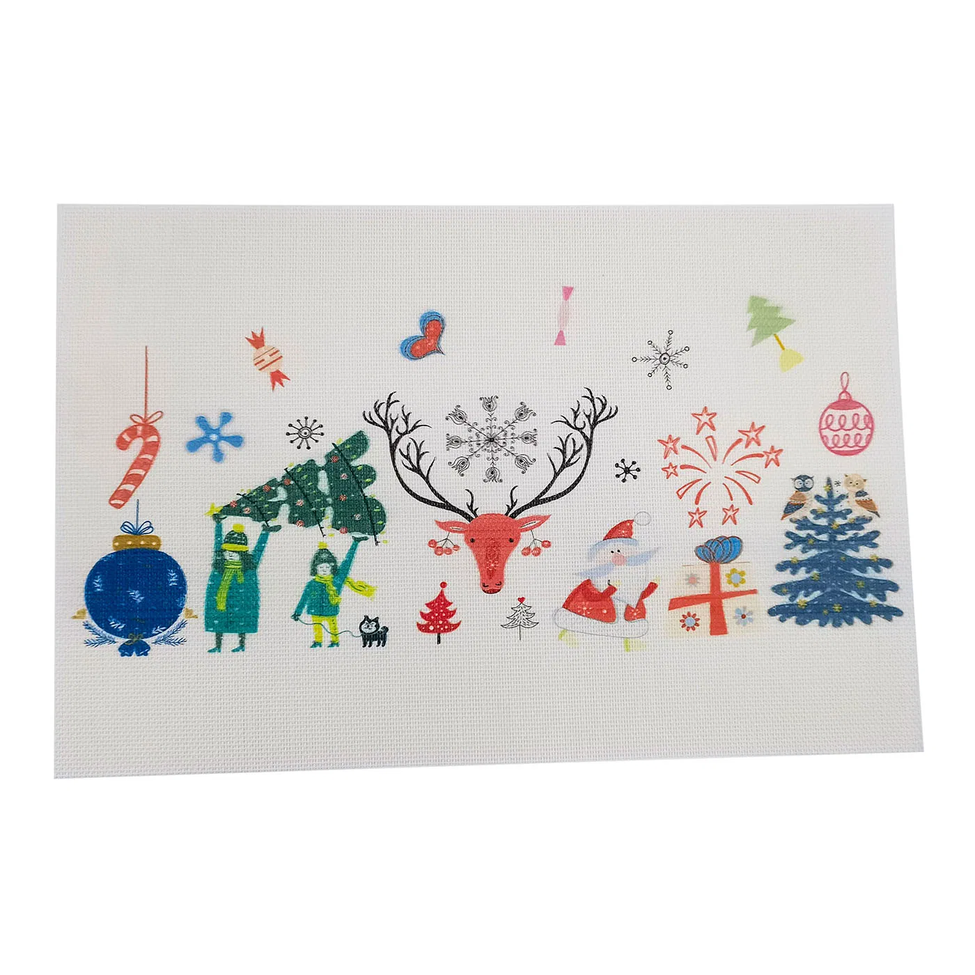 Holiday Party Use Dinner Mat Beautiful Table Decoration Supplies Placemat