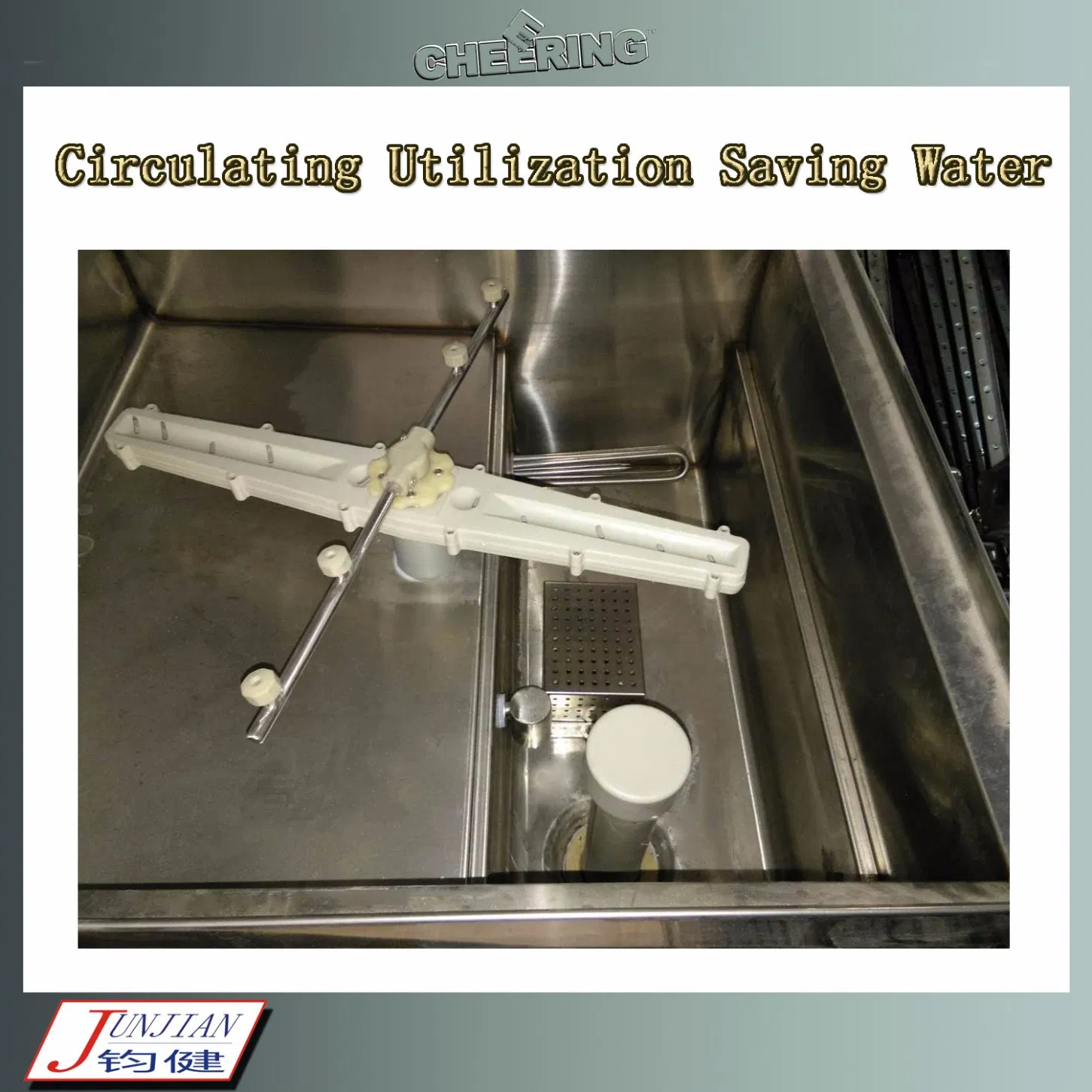 Cheering Commercial Stainless Steel Ultra High Temperature Dishwasher for Cleaning
