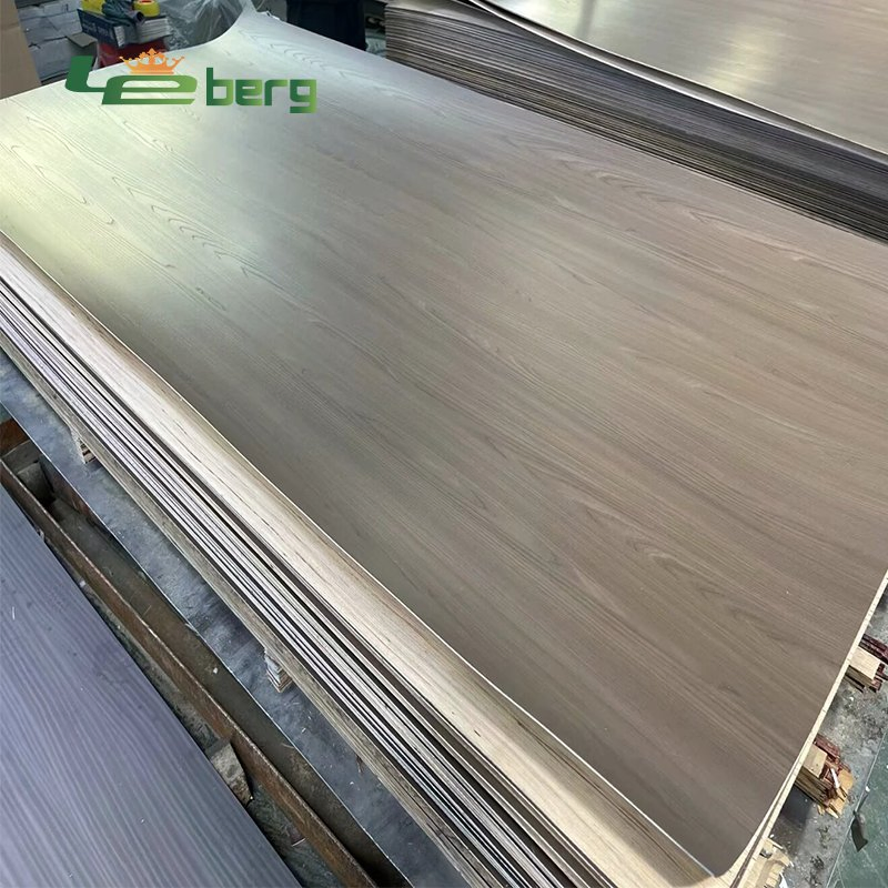China Factory AA 4*8/4*9 E1 Cloth Grain Embossed Melamine Paper Recon Plywood/Artificial Veneer/Poplar Core ISO for Home Furniture
