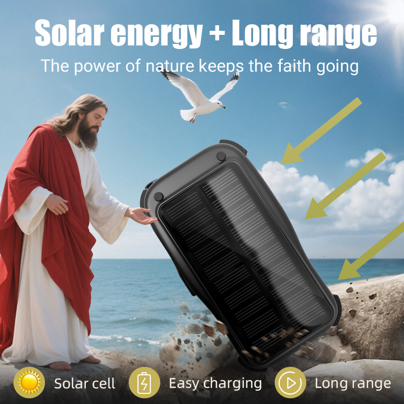 Портативный FM-радиоприемник с солнечной зарядкой и MP3-плеером