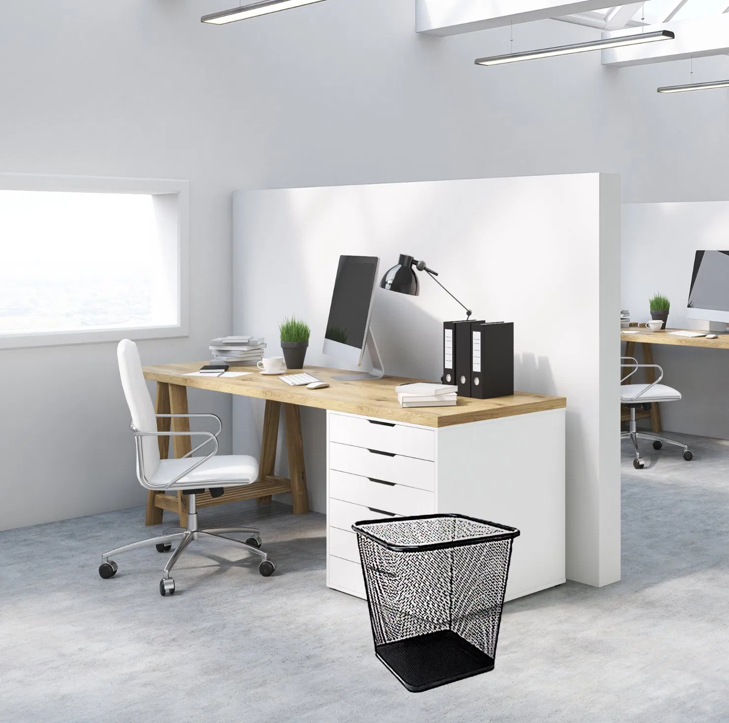 Cheap Wire Mesh Round Wastebasket Hotel Steel Mesh Waste Basket