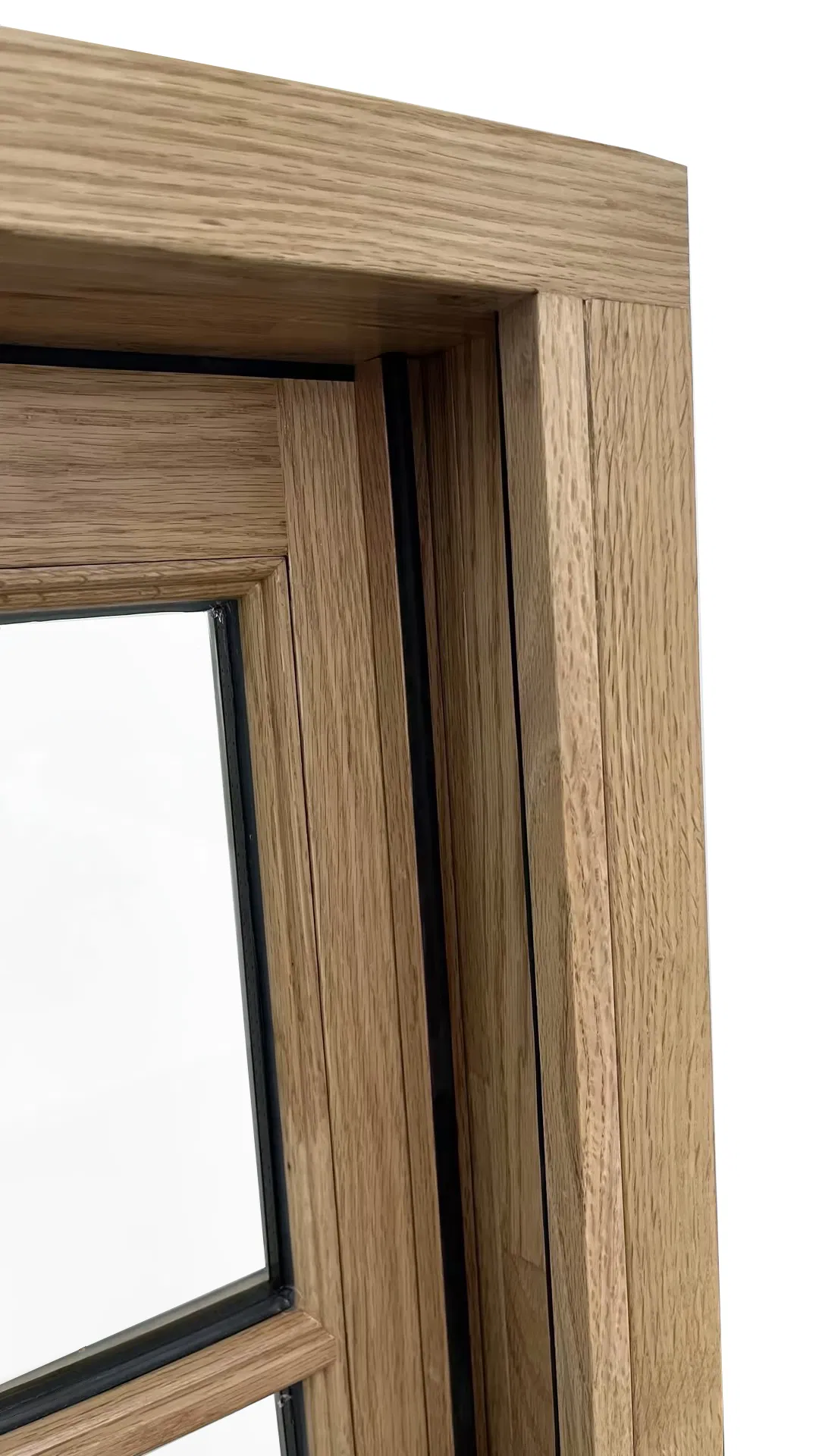 Penjoy Wood Color Solid Wood Single Hung Window Double Hung Wood Windows