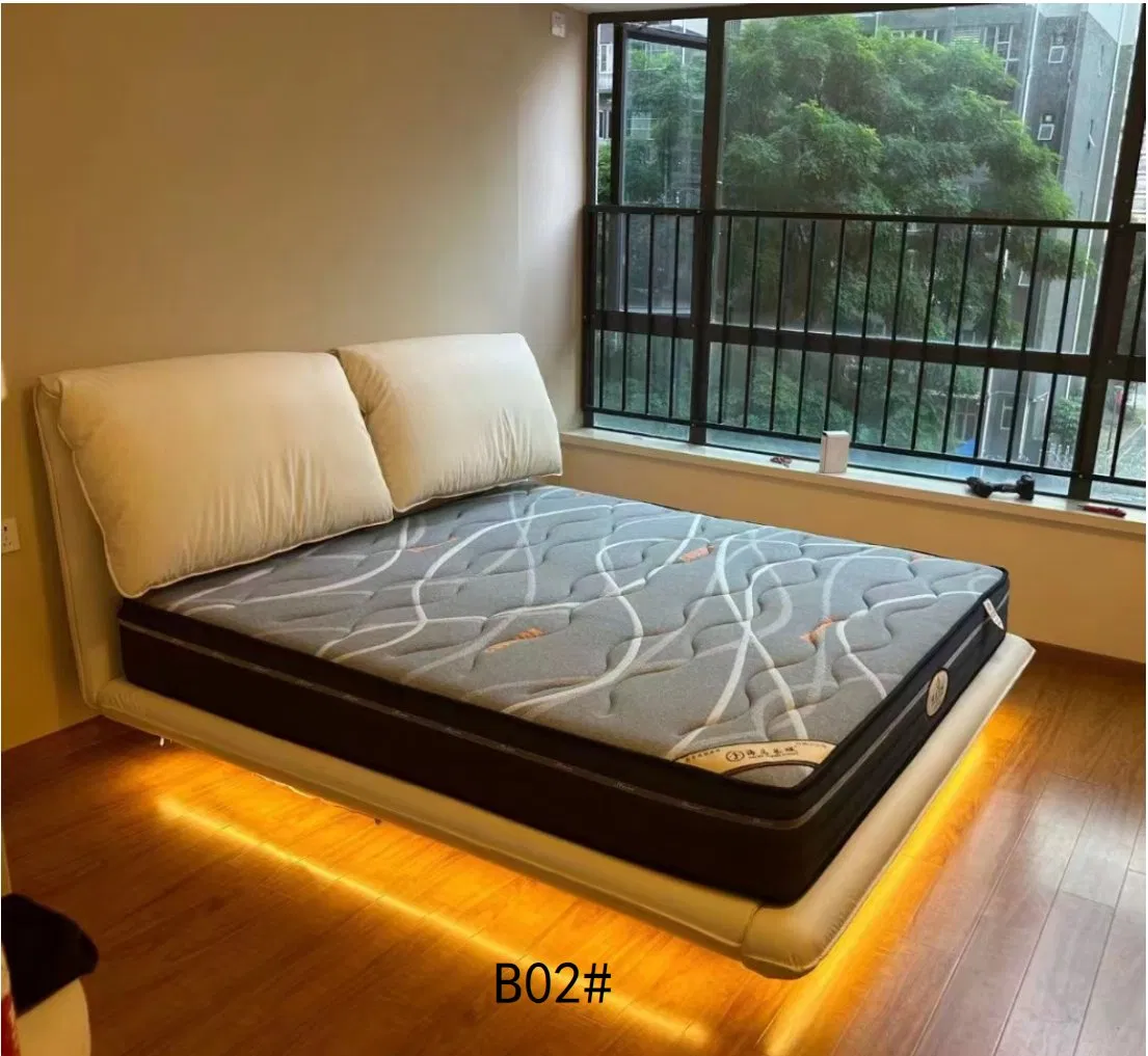 Home Furniture Luxury Natural Latex Euro Top Double Queen King Size Pocket Spring Foam Mattress Bedroom