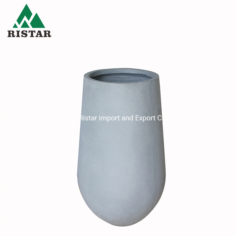 Best Selling Outdoor Garden Landscaping Large Fiberglass Reinforced Concrete Flower Pot Planter
