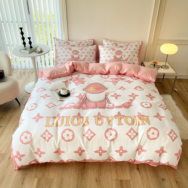 Комплект постельного белья Brushed Cotton 4 в 1, коричневый, King Size