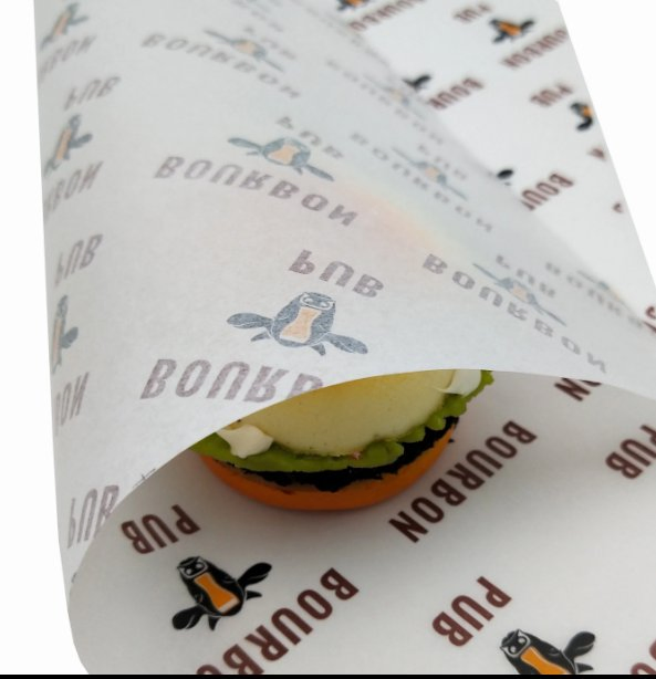 Biodegradable Food Wrapping Greaseproof Paper for Hot Dogs Sandwiches