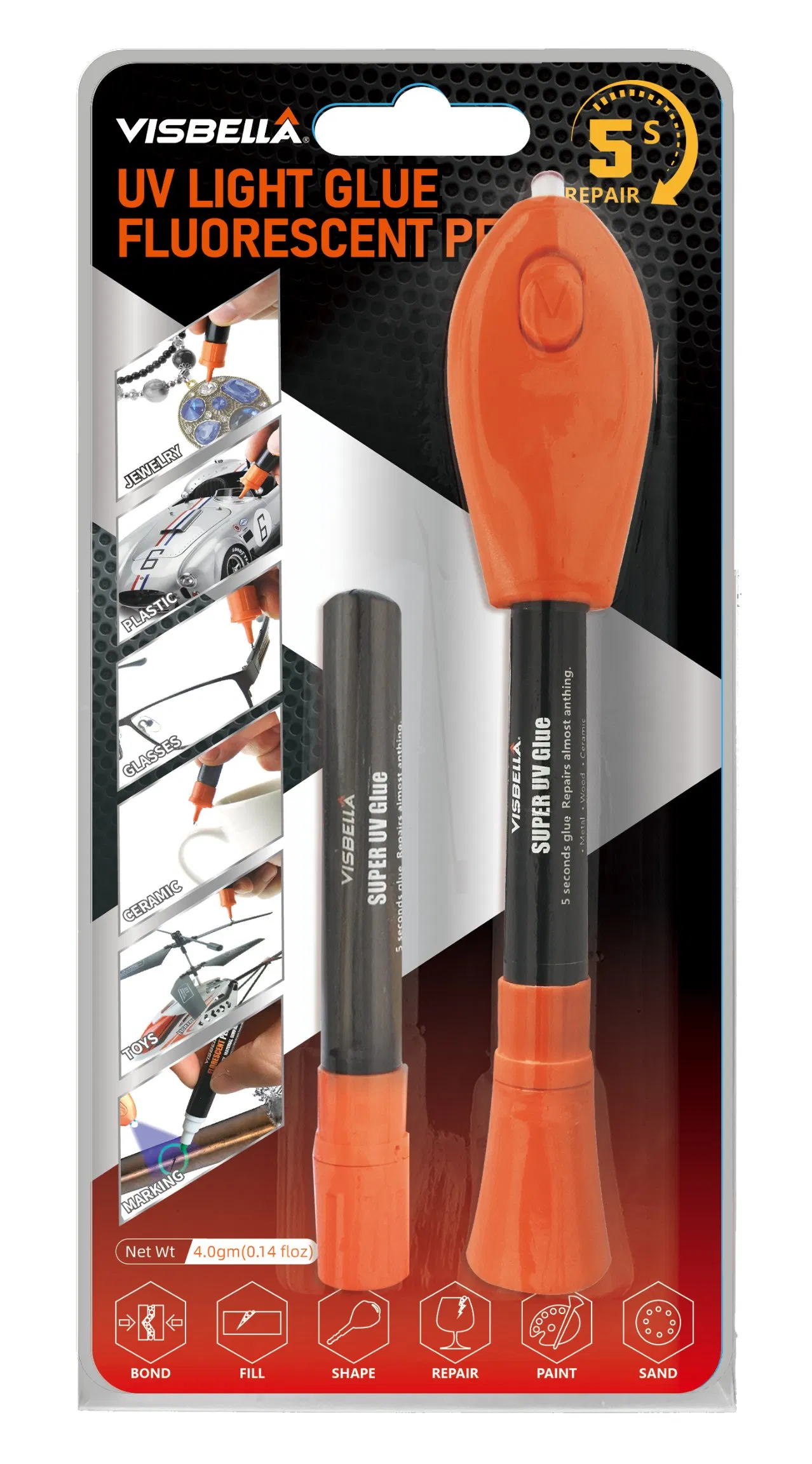 High Strength 4G Quick Dry UV Light Glue