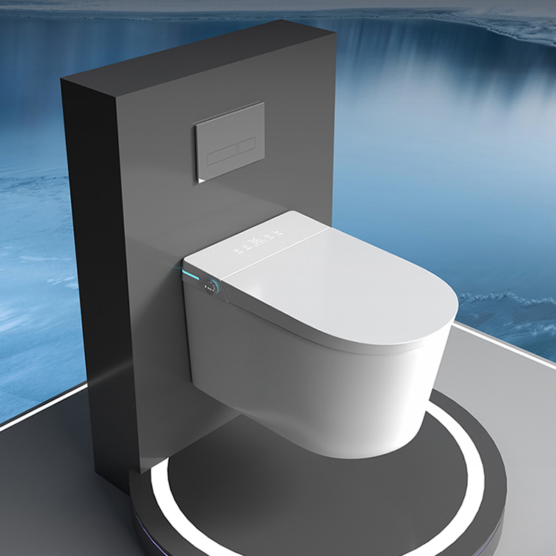 Wall Mount Automatic Flush Self Cleaning Electronic Intelligent Smart Toilet Bidet