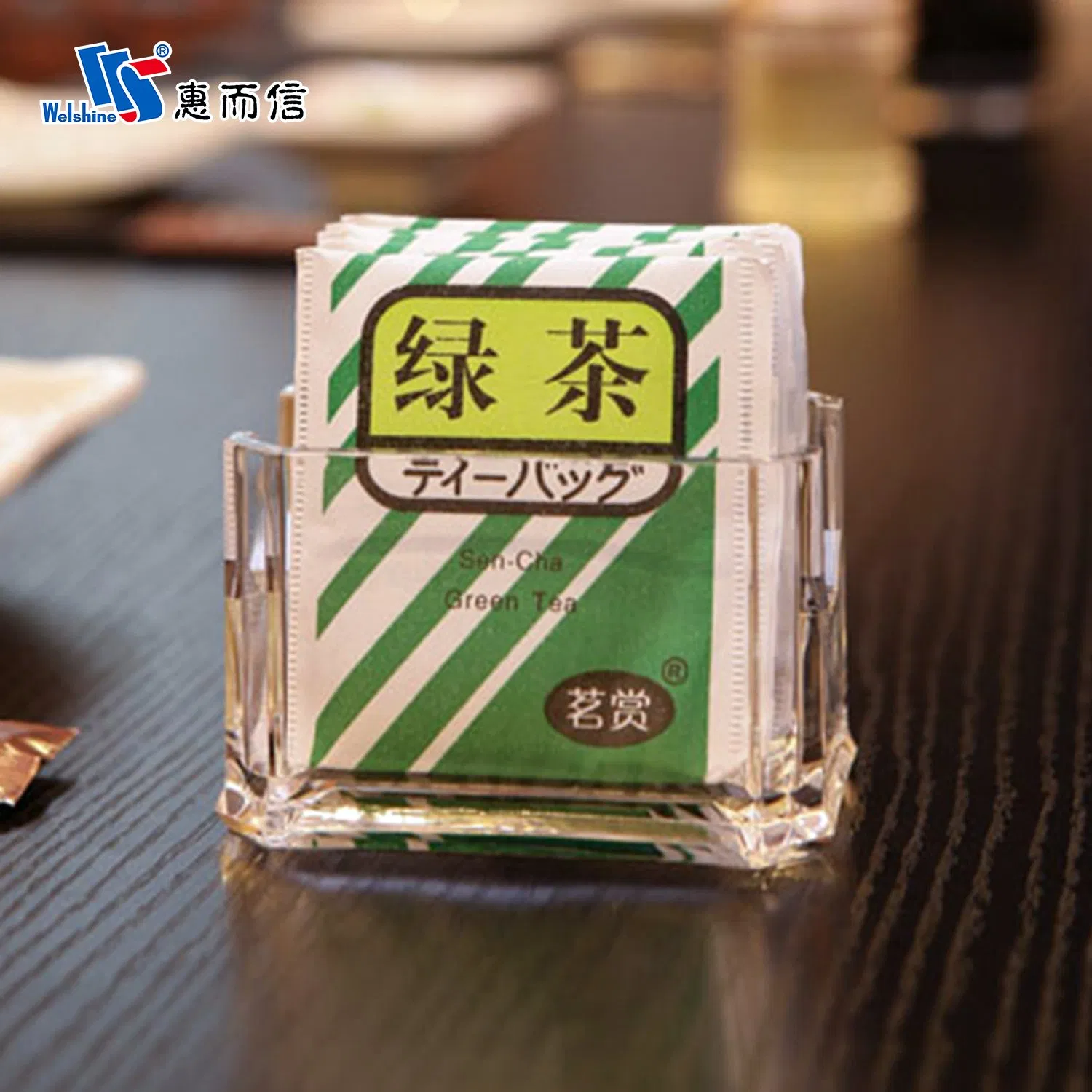 Organizer Plastic Storage Clear Acrylic Box for Sugar Condiment Accessories Holder