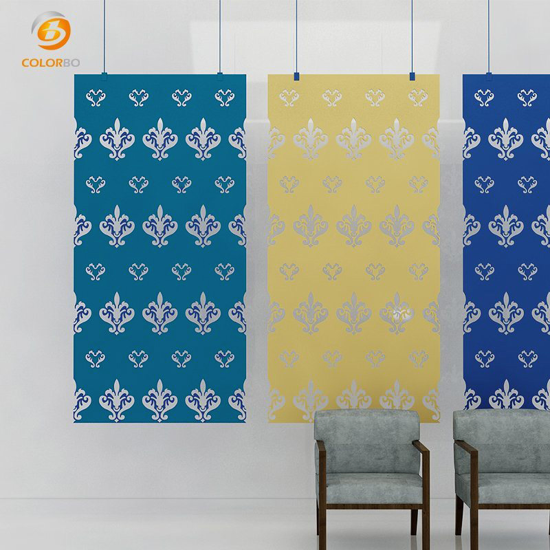 Eco-Friendly Polyester Acoustic Foam Movable Wood Veneer Panels