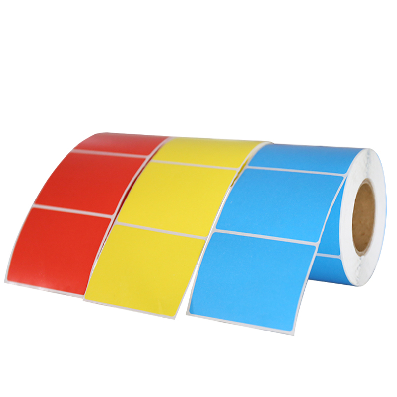 Large Roll Self-Adhesive Raw Material Dyed Top Direct Thermal Paper Self-Adhesive Label Sticker