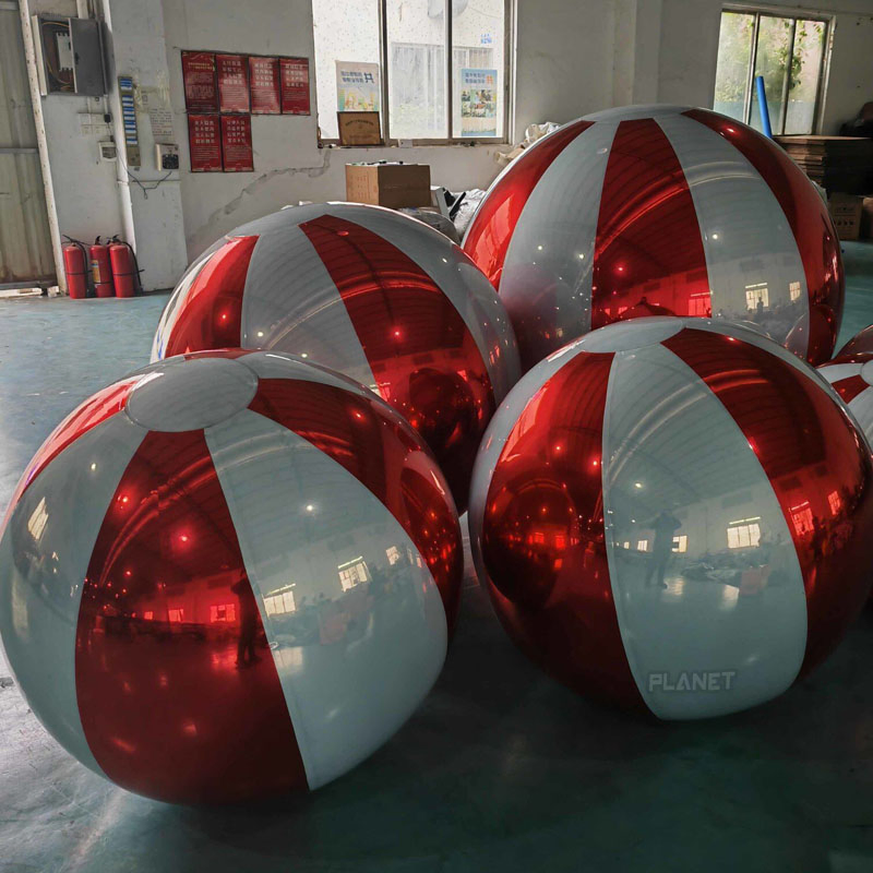 Giant Durable PVC colorful Inflatable Mirror Ball for Party Decoration