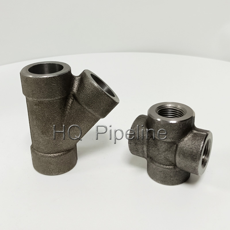 ANSI ASME B16.11 High Pressure Tee Lateral Teel Carbon Steel Forged Pipe Fittings