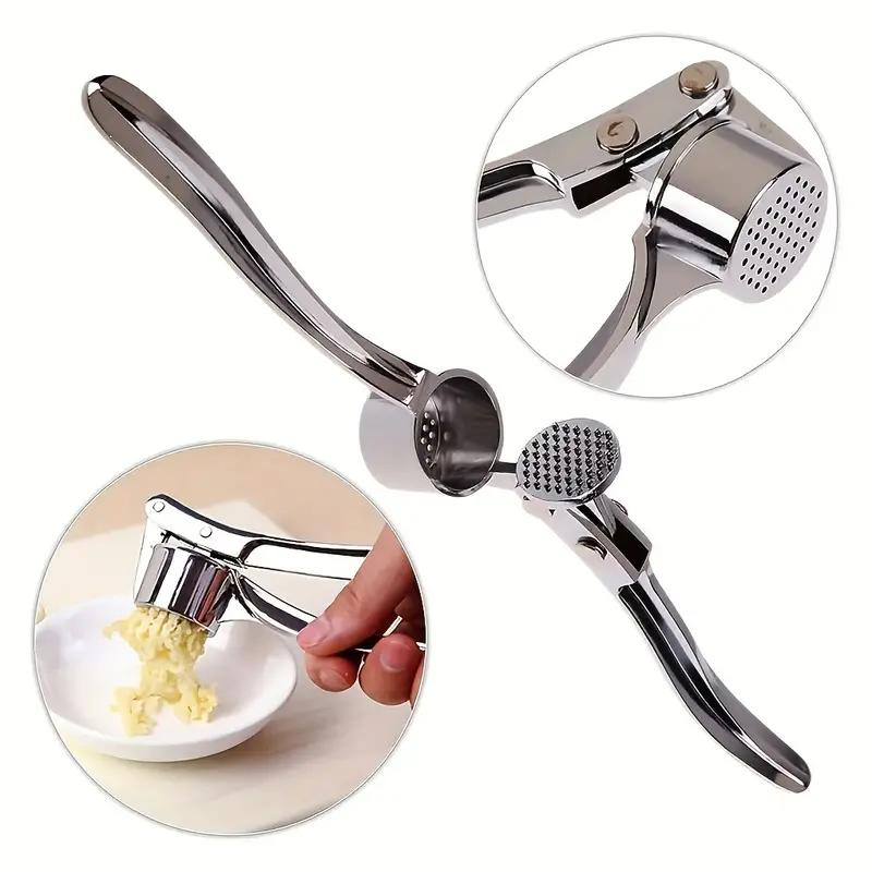 New Multifunctional Stainless Steel Garlic Press Washable Kitchen Tool