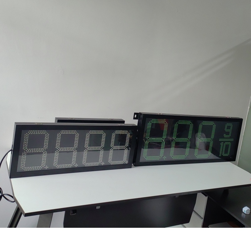 Fuel Price Sign Gasoline Station Large 7 Segment Outdoor Board LED Gas Price Display