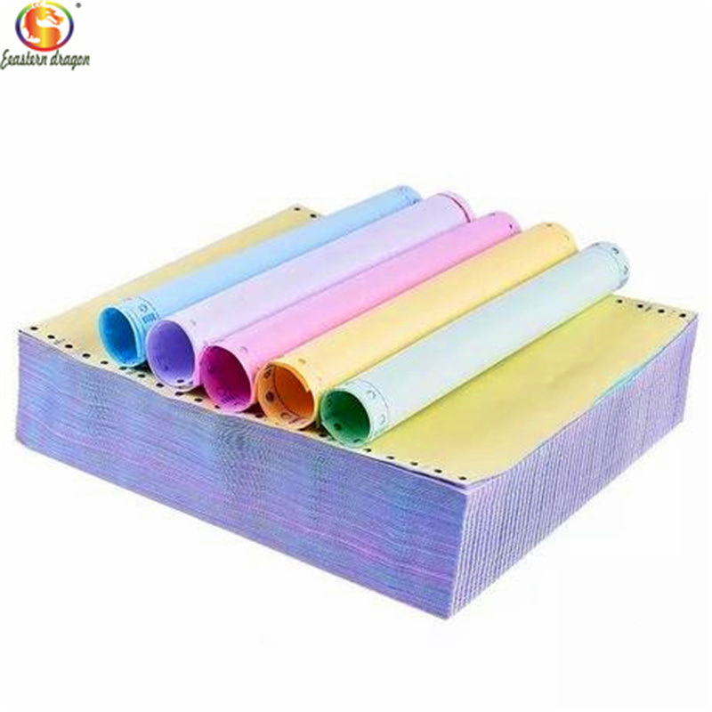 carbonless 3ply continuous printing paper for pin mailer and confidential salary paper