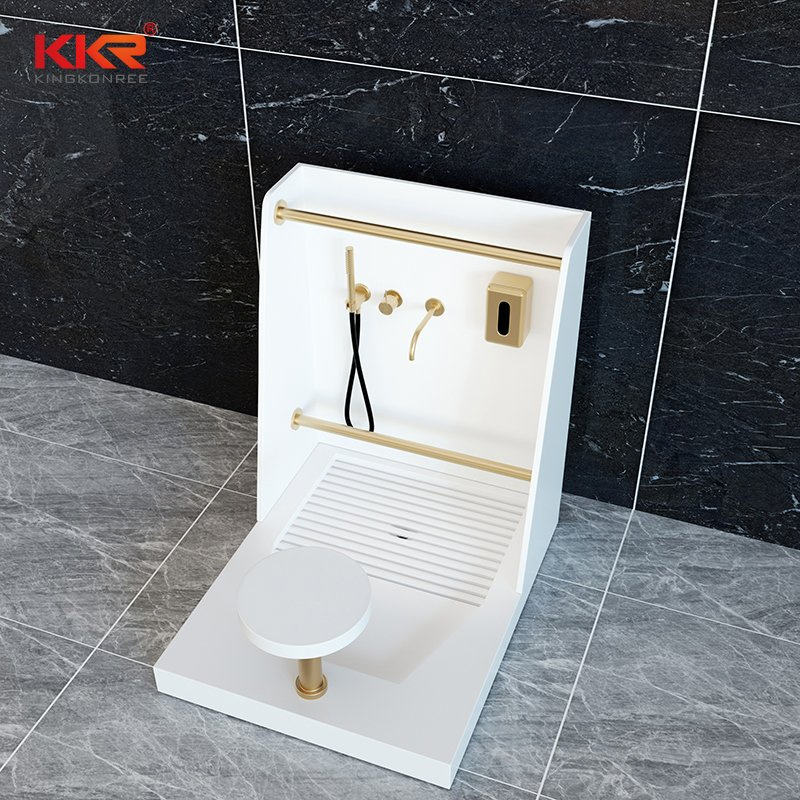 Premium Islamic Wash Basin Modern Double Layer Ablution Sink Custom Size and Color with Brass Faucet for Mosque Projects