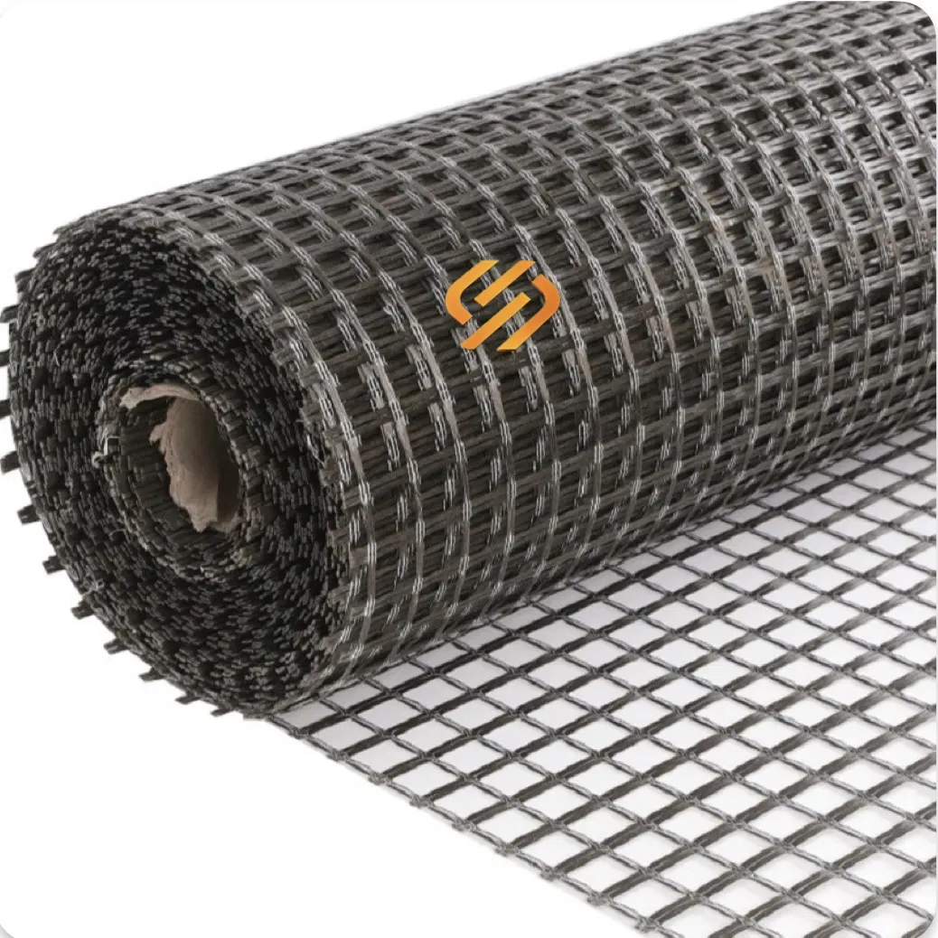 Basalt Geogrid 50kN 80kN 100kN Geogrids Made with Basalt Fibers