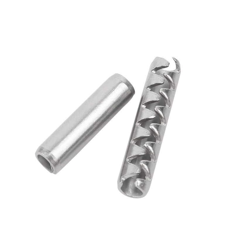 Stainless Steel Toothed Elastic Cylindrical Pin
