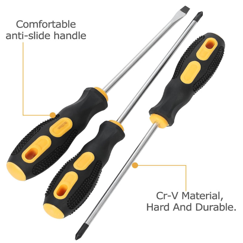 Hand Tool Screwdriver Set Slotted Screwdriver Screwdriver Bit Industrial Grade Socket Slotted Screwhead