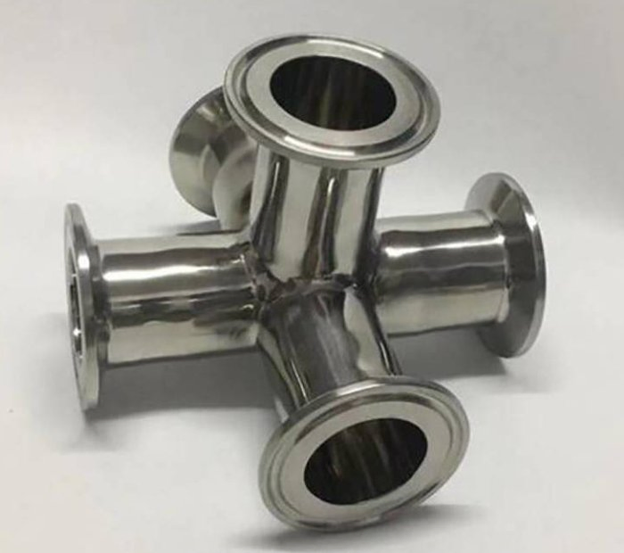 Sanitary Stainless Steel Clamped/Welded 4way 5way 6way Cross