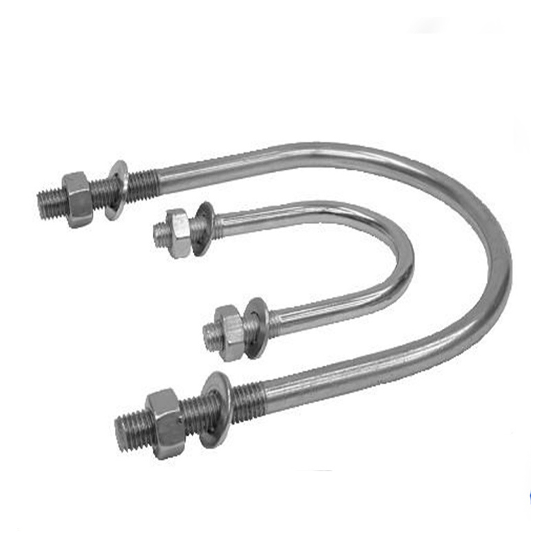 Carbon Steel U Bolt Anchor Bolt with Nuts Washers Flat Bend Wholesale Factory Price