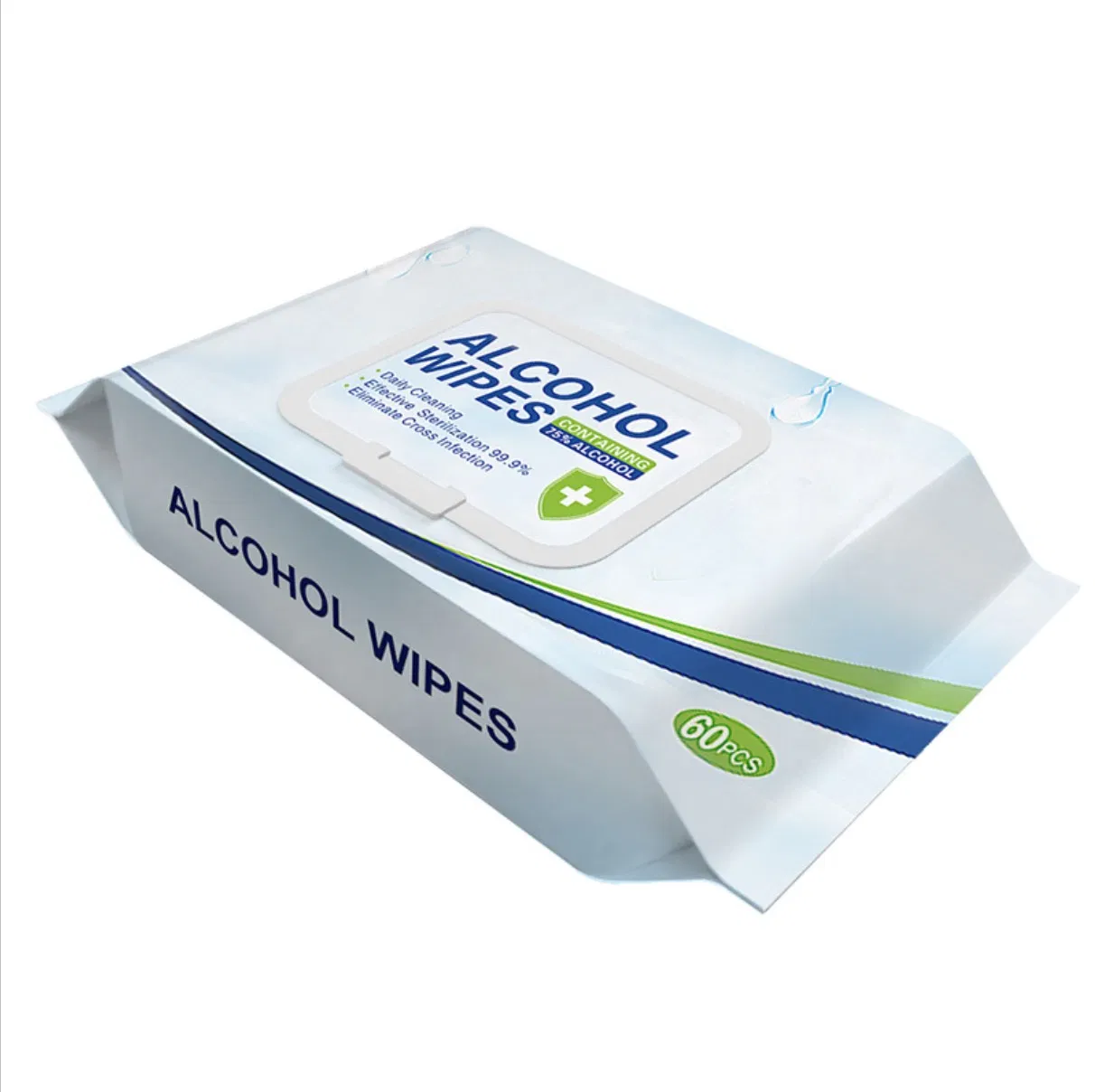 50PCS Surface Clean Disinfectant Hospital Grade 99% 70% 75% Ethyl Alcohol Ethanol Wet Wipe