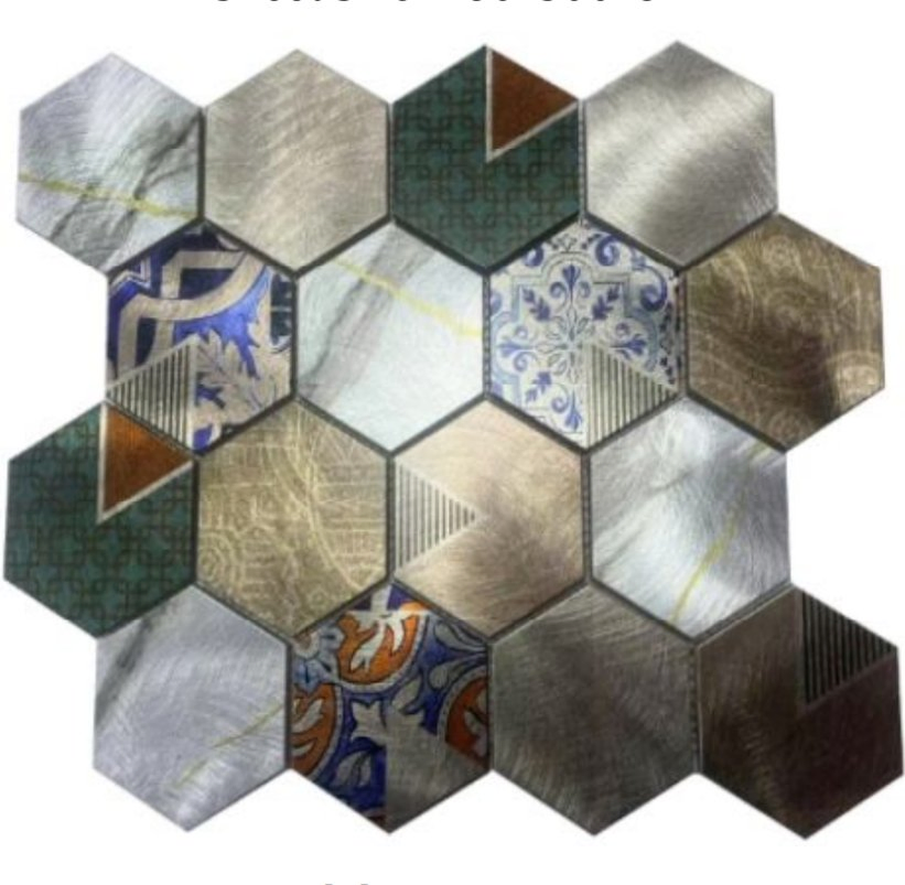 Stylish Hexagon Aluminum Mosaic Tiles for Contemporary Spaces